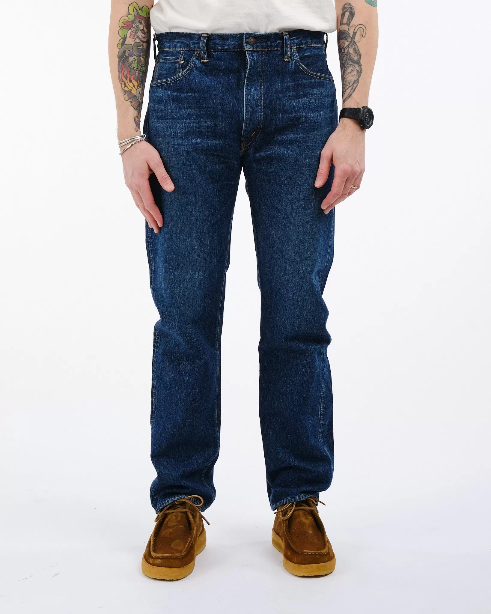 107 Ivy Fit Selvedge Denim Jeans 2 Year Wash