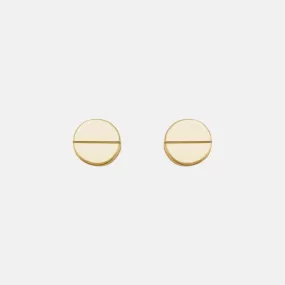 14K Yellow Gold Geometric Studs - Sample Sale