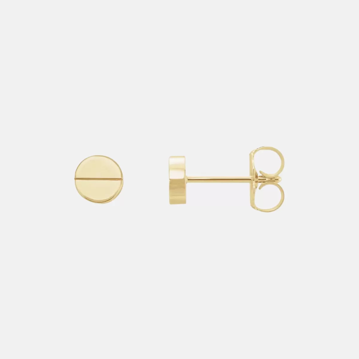 14K Yellow Gold Geometric Studs - Sample Sale