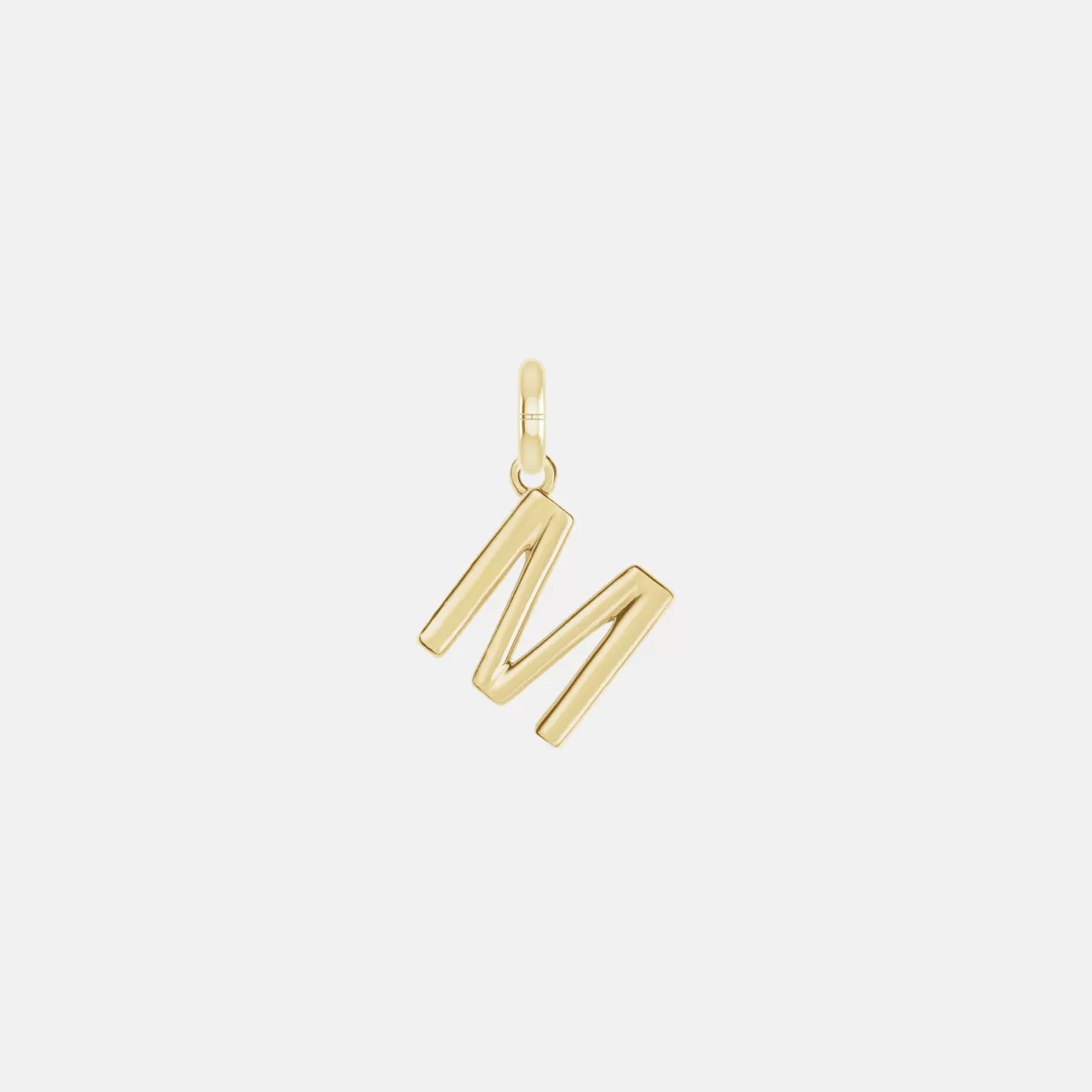 14K Yellow Gold "M” Charm - Sample Sale