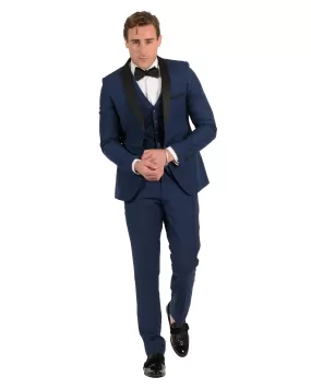 2 Button Shawl Lapel Royal Blue Slim Fit Suit FF2SSX V-1230