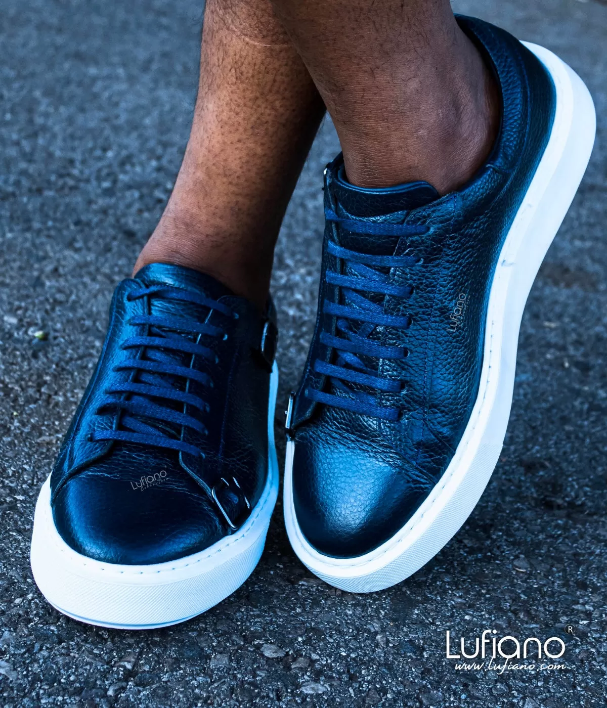 200  Lufiano Lace Up : Navy