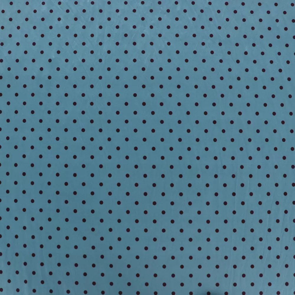 (46C) Teal Polka Dots Soft Touch Fabric