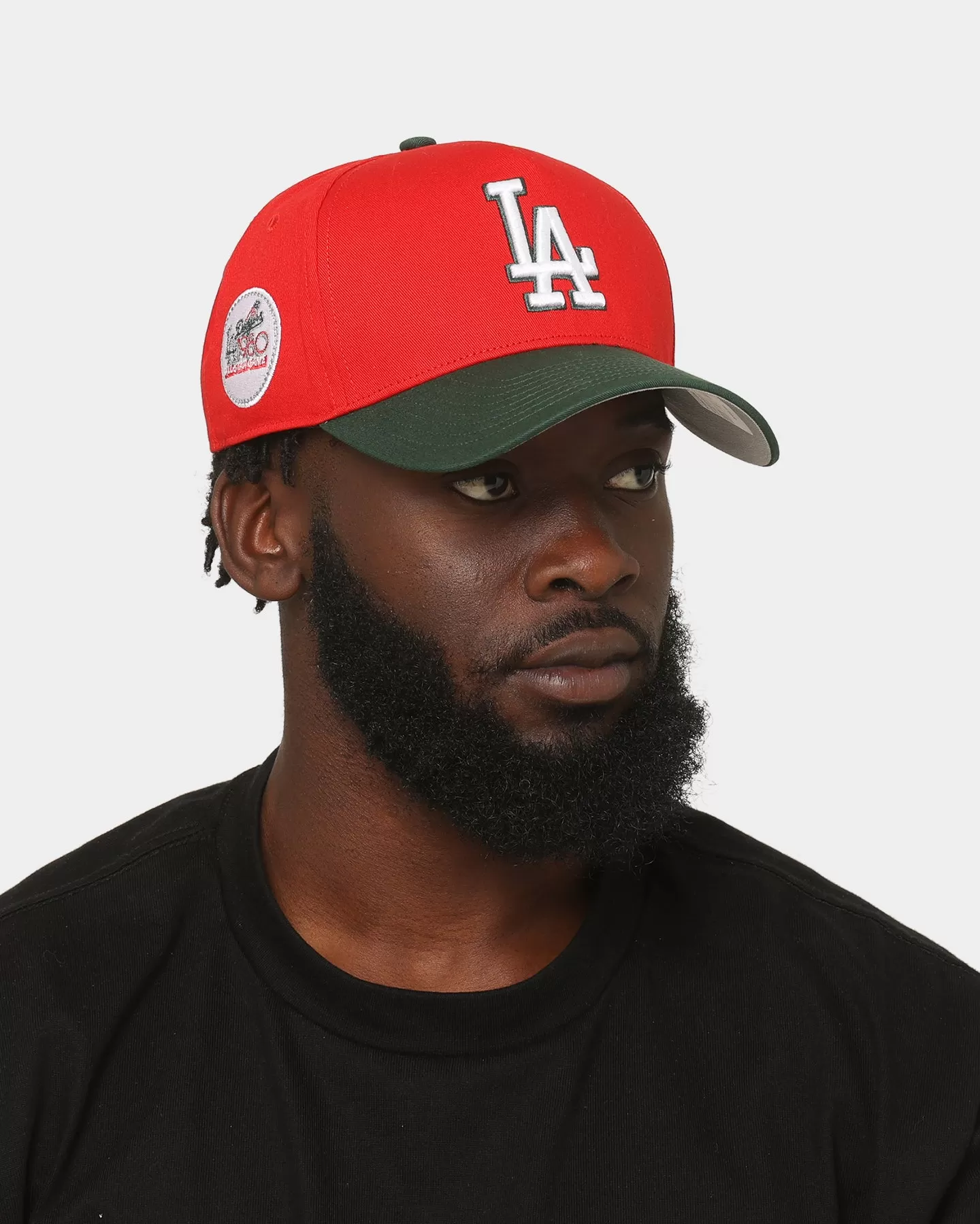 47 Brand Los Angeles Dodgers 'Scarlet Pines' Sure Shot '47 MVP DT Snapback Red/Dark Green