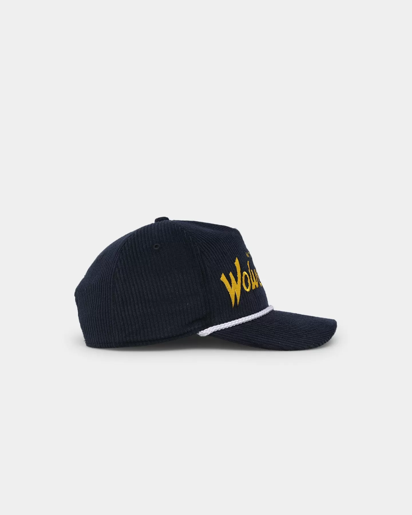 47 Brand Michigan Wolverines 'NCAA Corduroy Team Script' Corduroy Crossrope 47 Hitch Snapback Navy