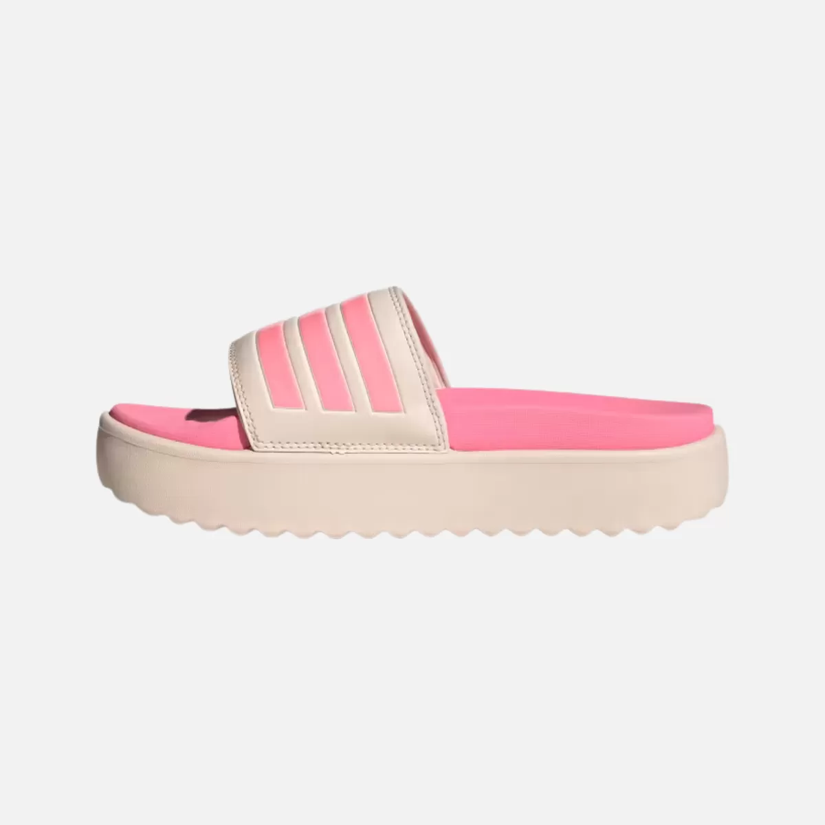 Adidas Adilette Platform Women Slides -Wonder Quartz/Beam Pink/Taupe Met.