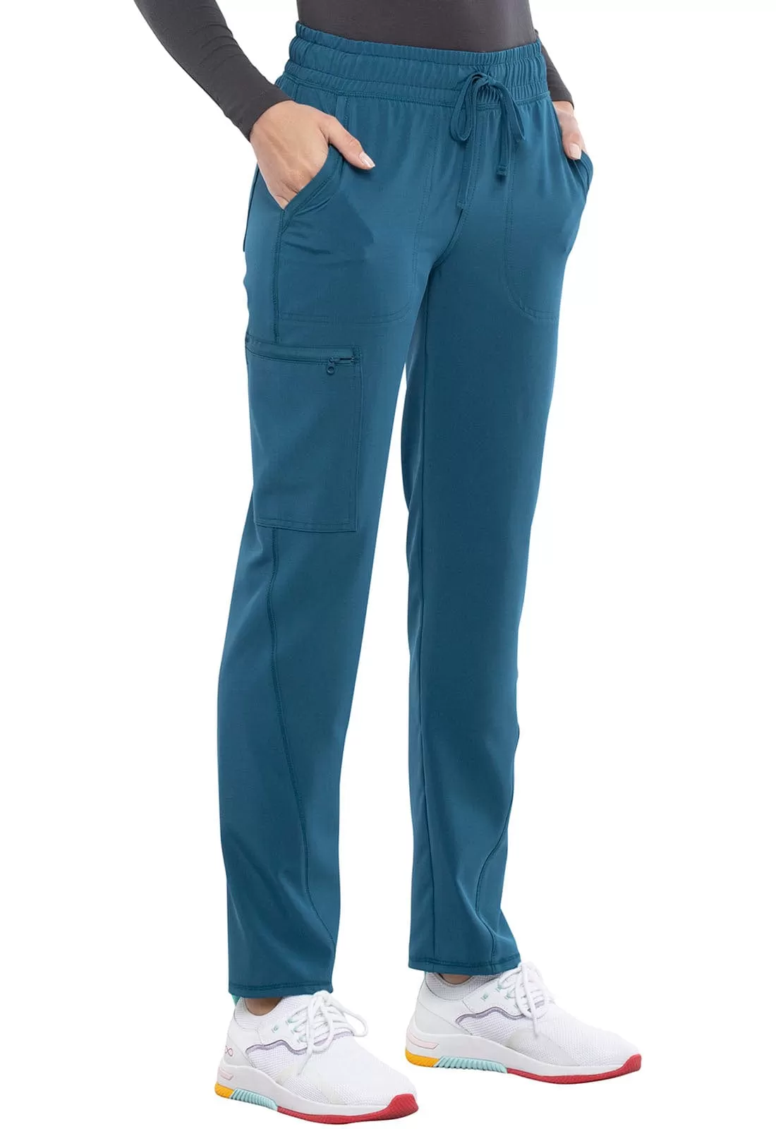 Allura Petite Mid Rise Tapered Leg Drawstring Scrub Pant CKA184P