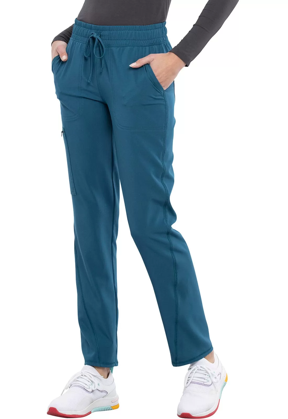 Allura Petite Mid Rise Tapered Leg Drawstring Scrub Pant CKA184P