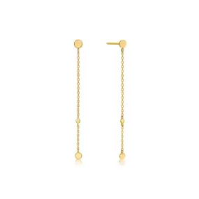 Ania Haie 14kt Gold Disc Drop Earrings