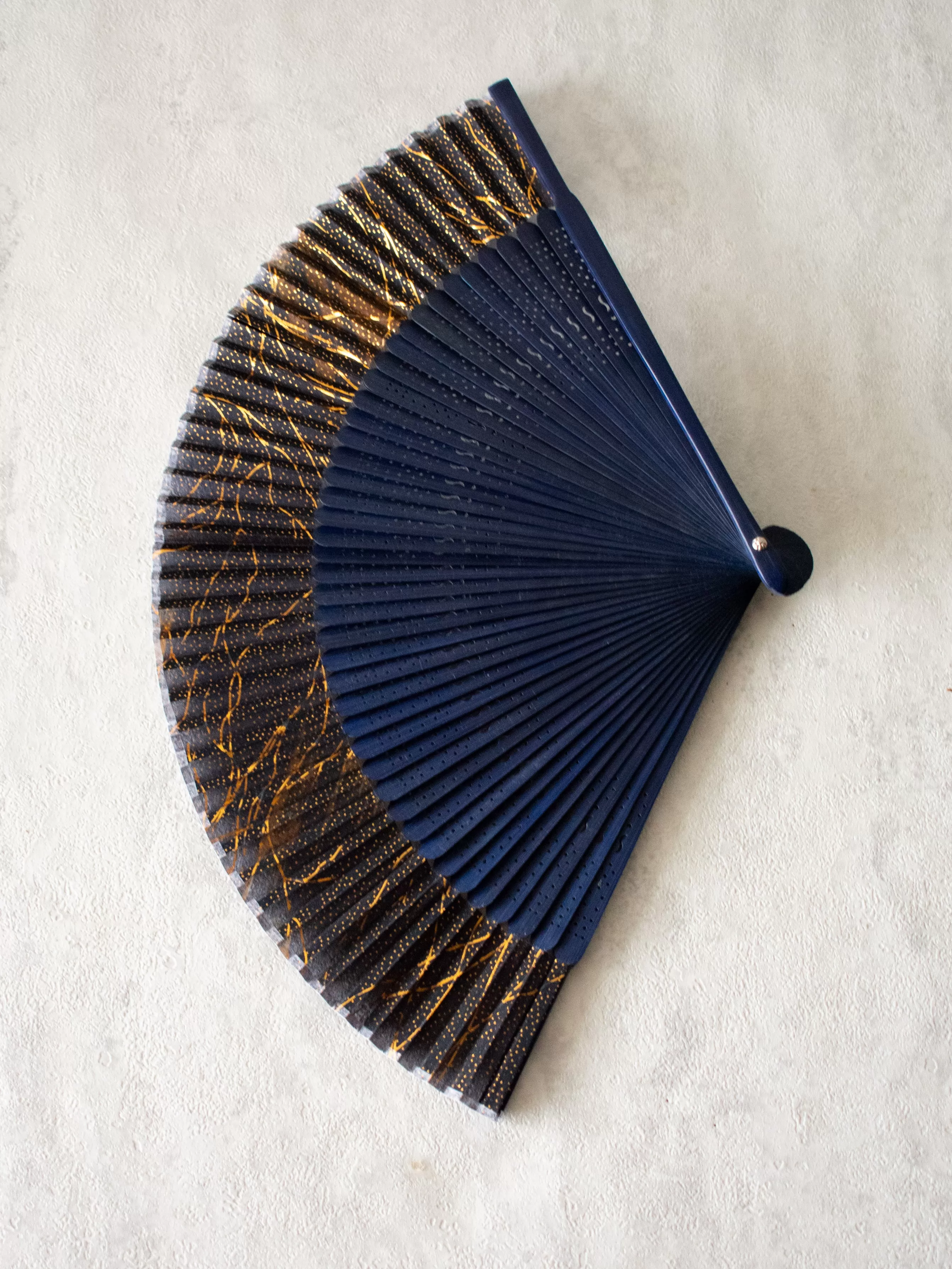 Asian Folding Fan Silk/Bamboo