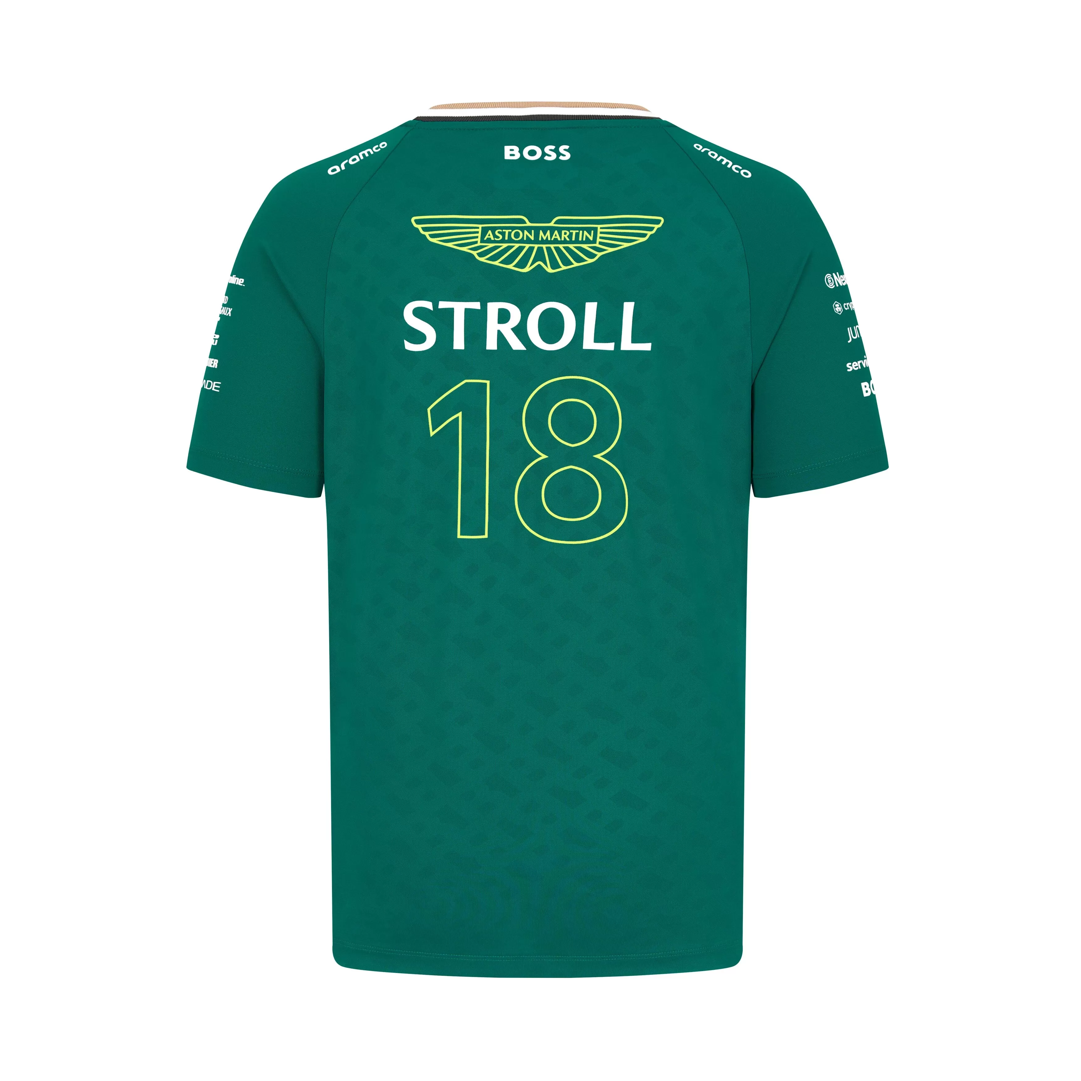 Aston Martin F1 2024 Lance Stroll Team T-Shirt - Green