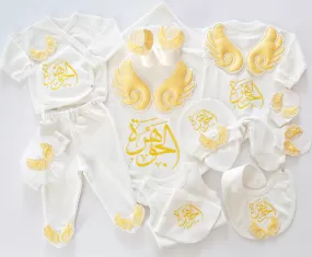 Baby Angel Personalised Embroidered Set