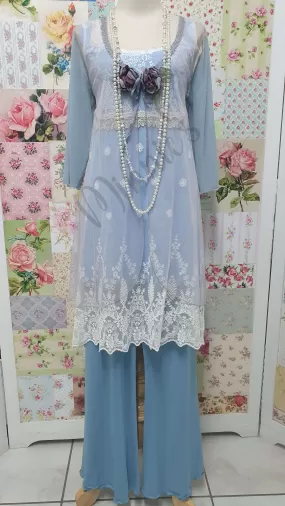 Baby Blue 4-Piece Pants Set ML0250