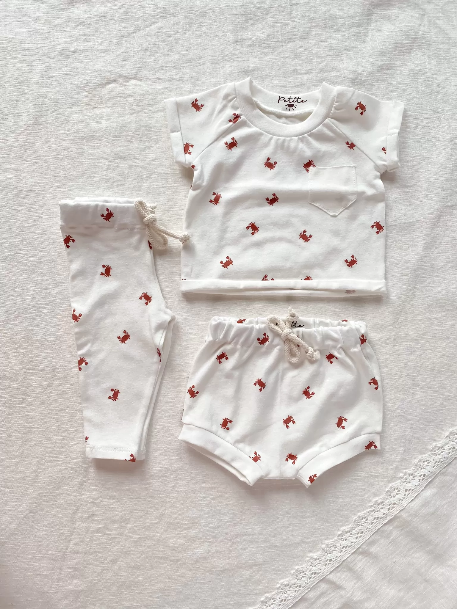 Baby leggings/ little crabs