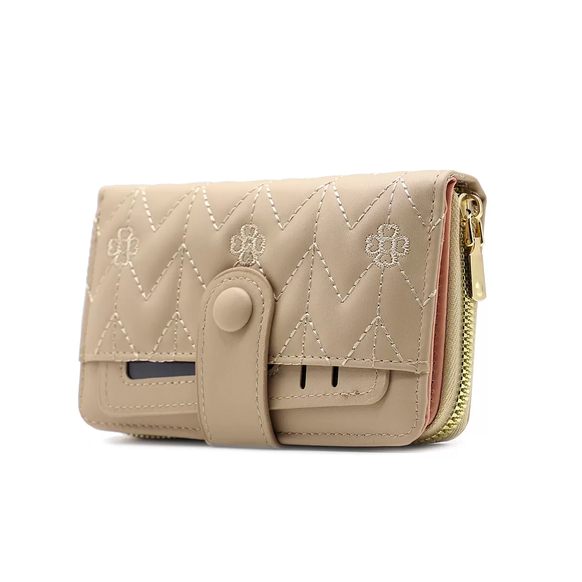 Beige Casual Wallet W00W00028