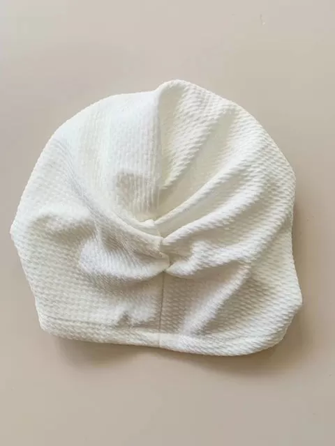 Big Bow Turban | White