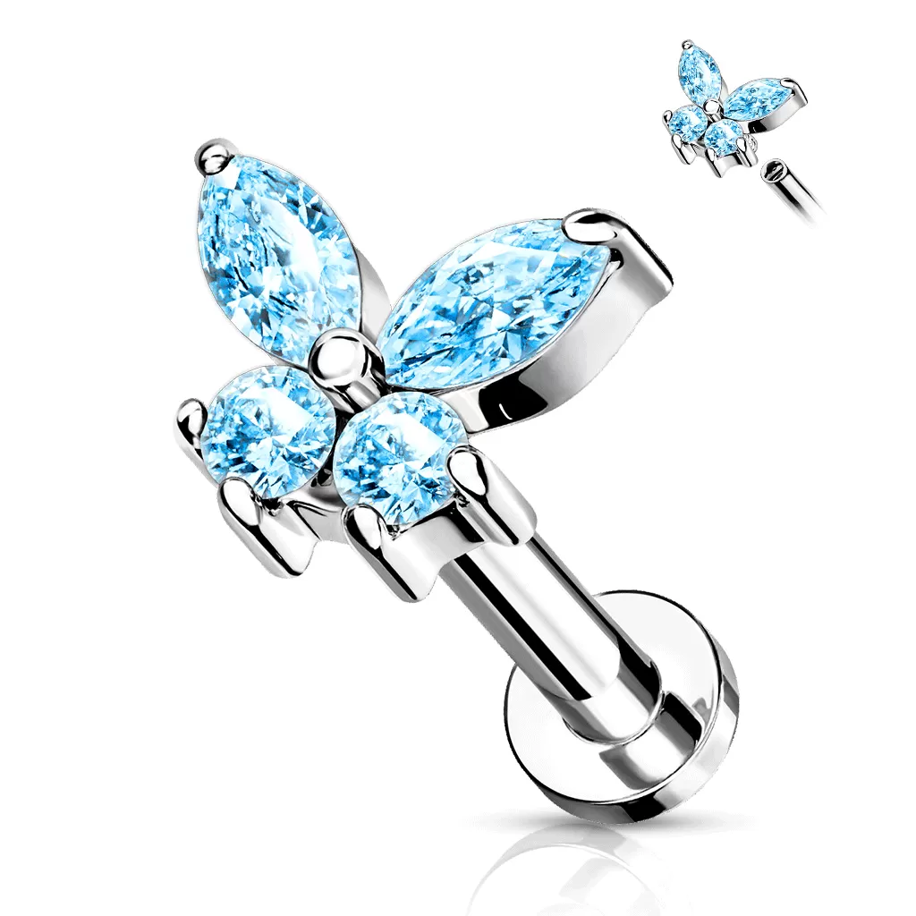 Bilpa Butterfly Body Jewellery. Labret, Monroe, Tragus and Cartilage Earrings.