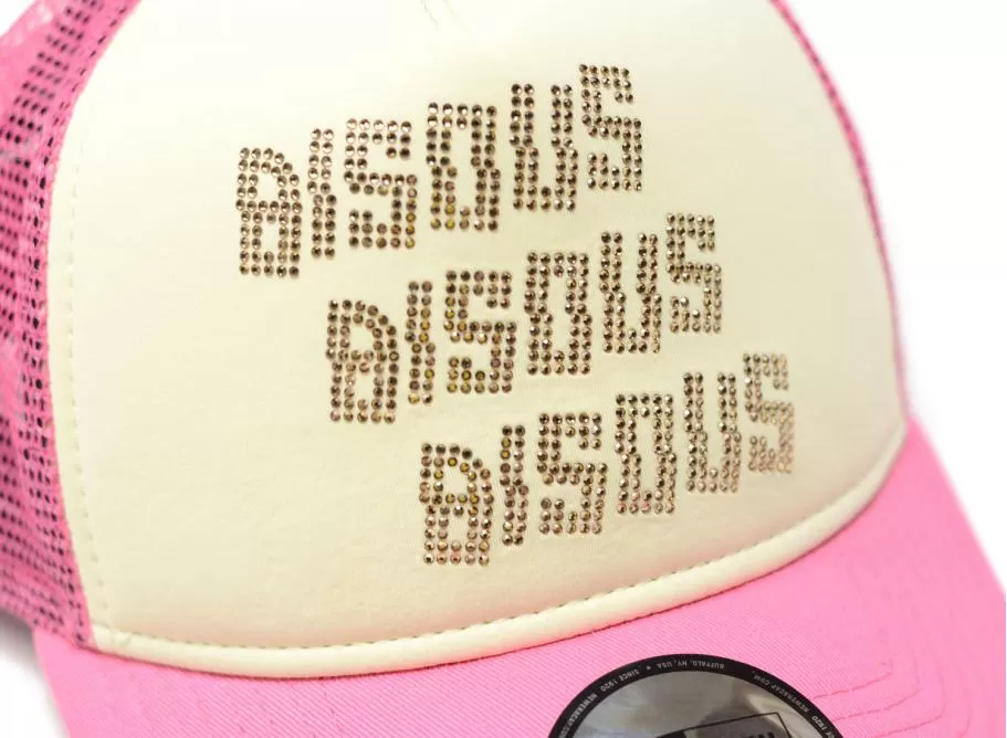 Bisous x New Era Strass Trucker (Light Pink)