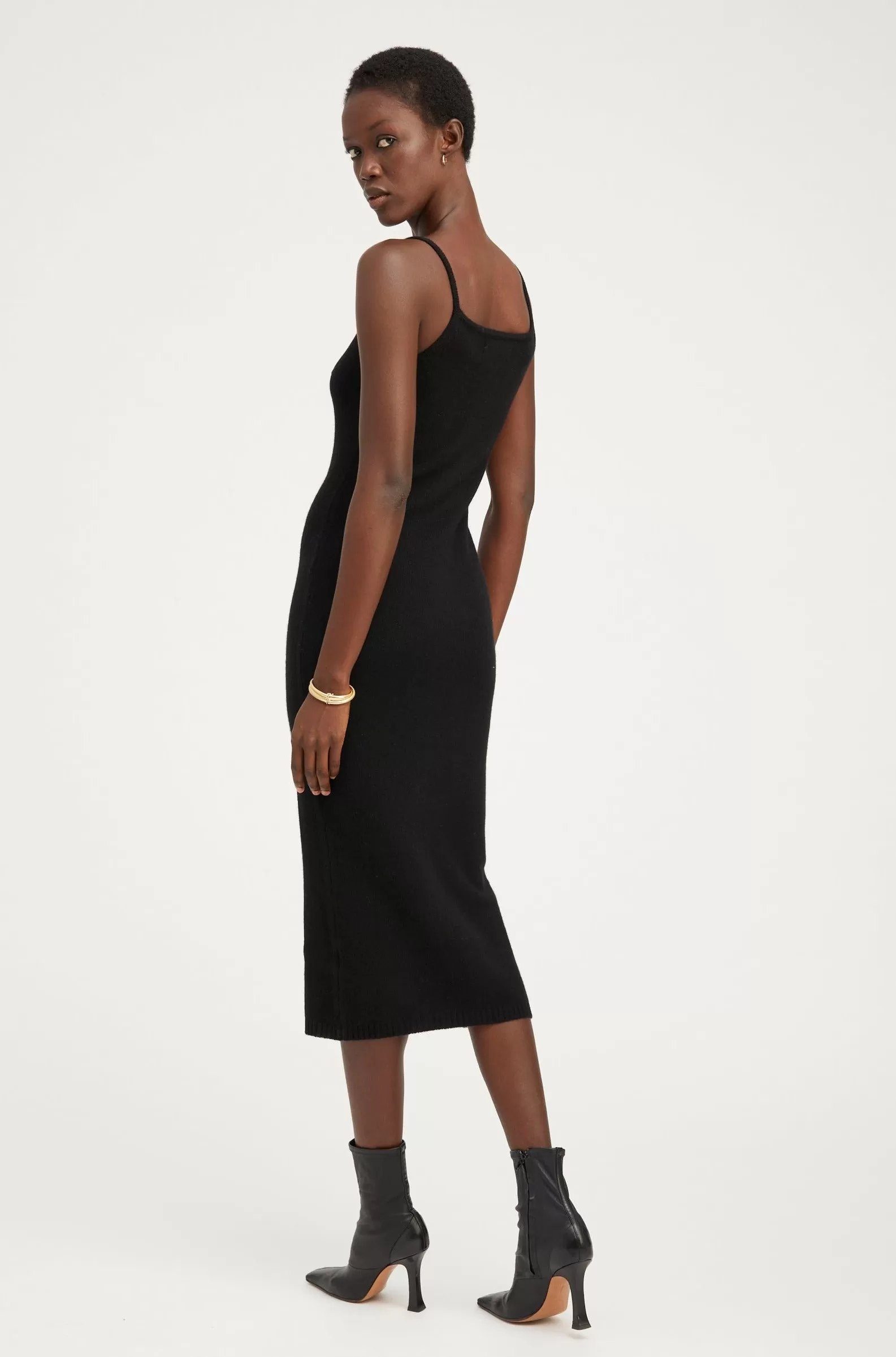 Black Cashmere Tank Dress