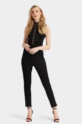 Black High Neck Jumpsuit