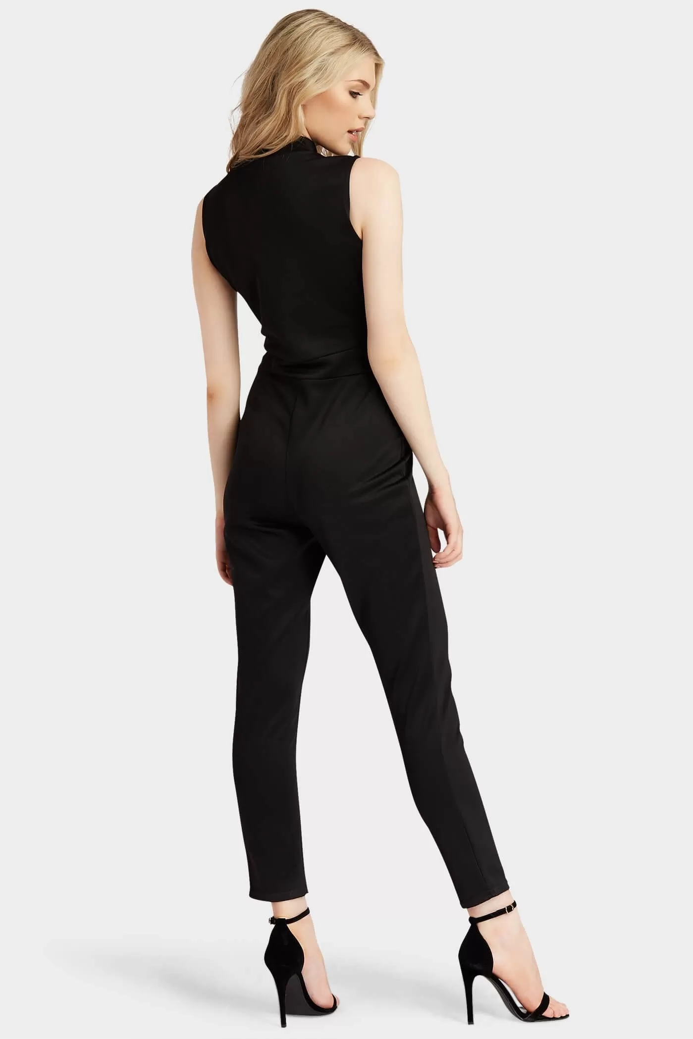 Black High Neck Jumpsuit