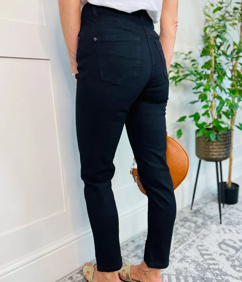 Black Straight Leg Sara Jeans