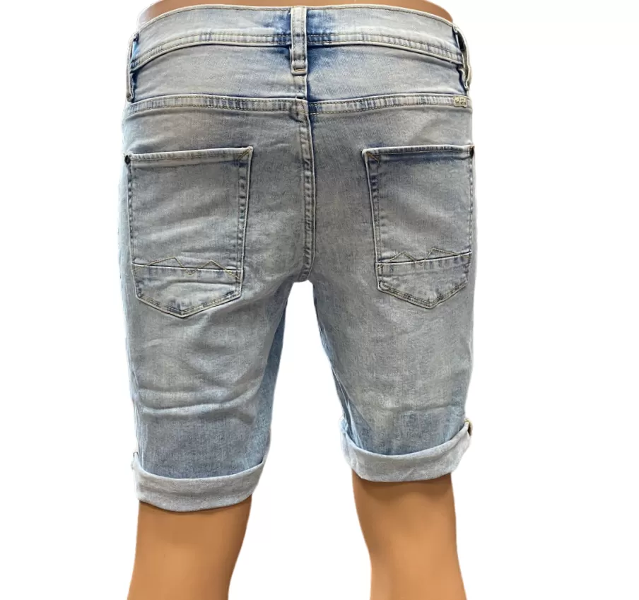 Blend men's denim shorts 20715422 200290 light blue denim