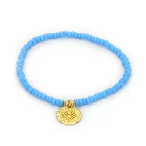 Blue Mati Plate Simple Women's Bracelet