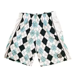 Boys Blue & White Argyle Attack Short