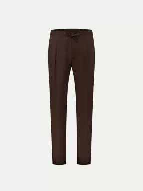 Brown Linen Seaside Trousers