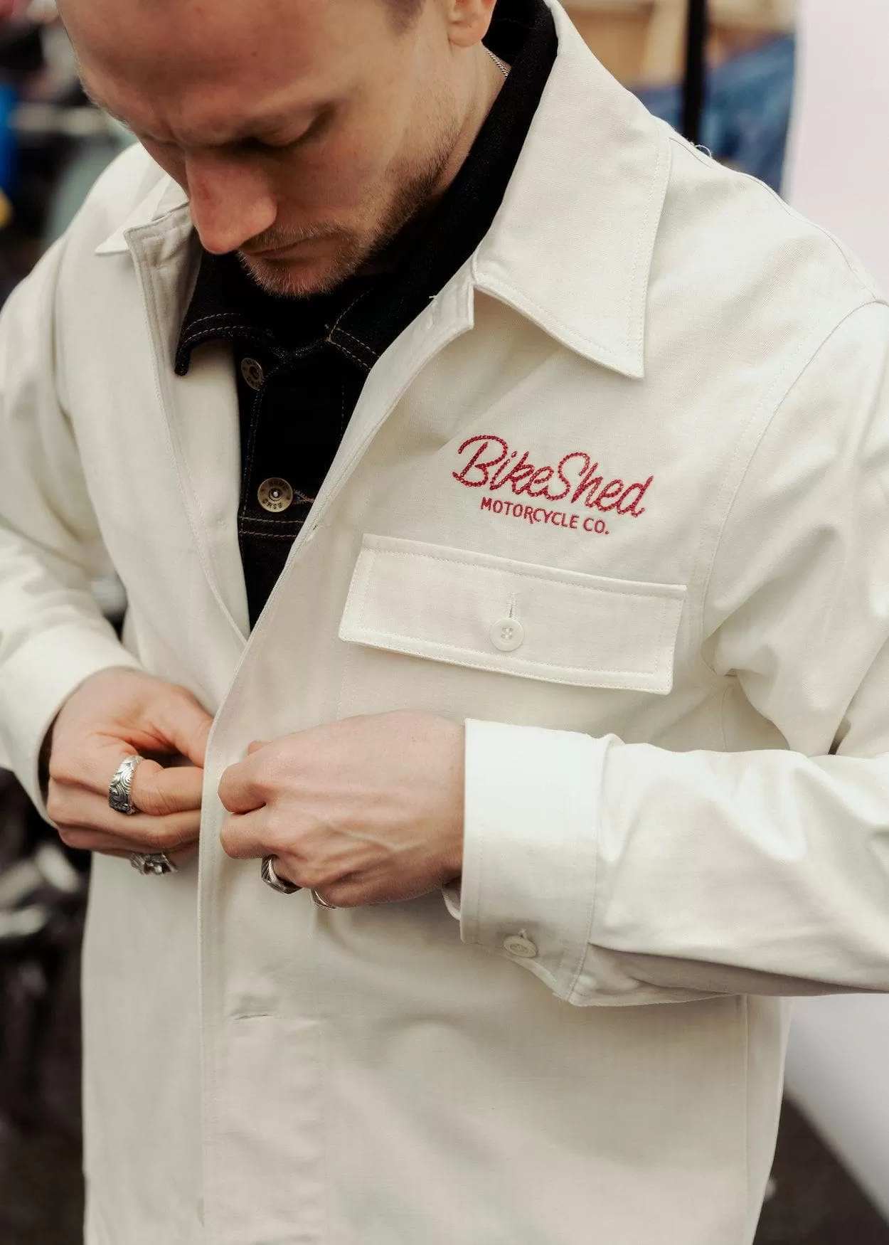 BSMC Chain Chore Jacket - Ecru