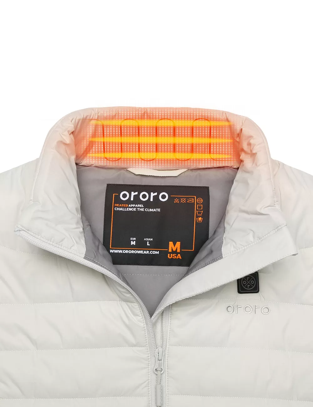 Bundle Deal - Women's Classic Heated Vest (Off-White) & Extra Mini 5K Battery