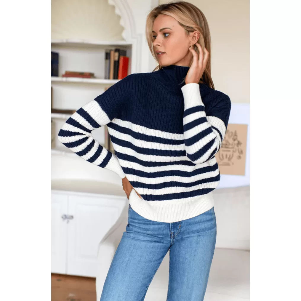 Carolyn Funnel Neck Sweater