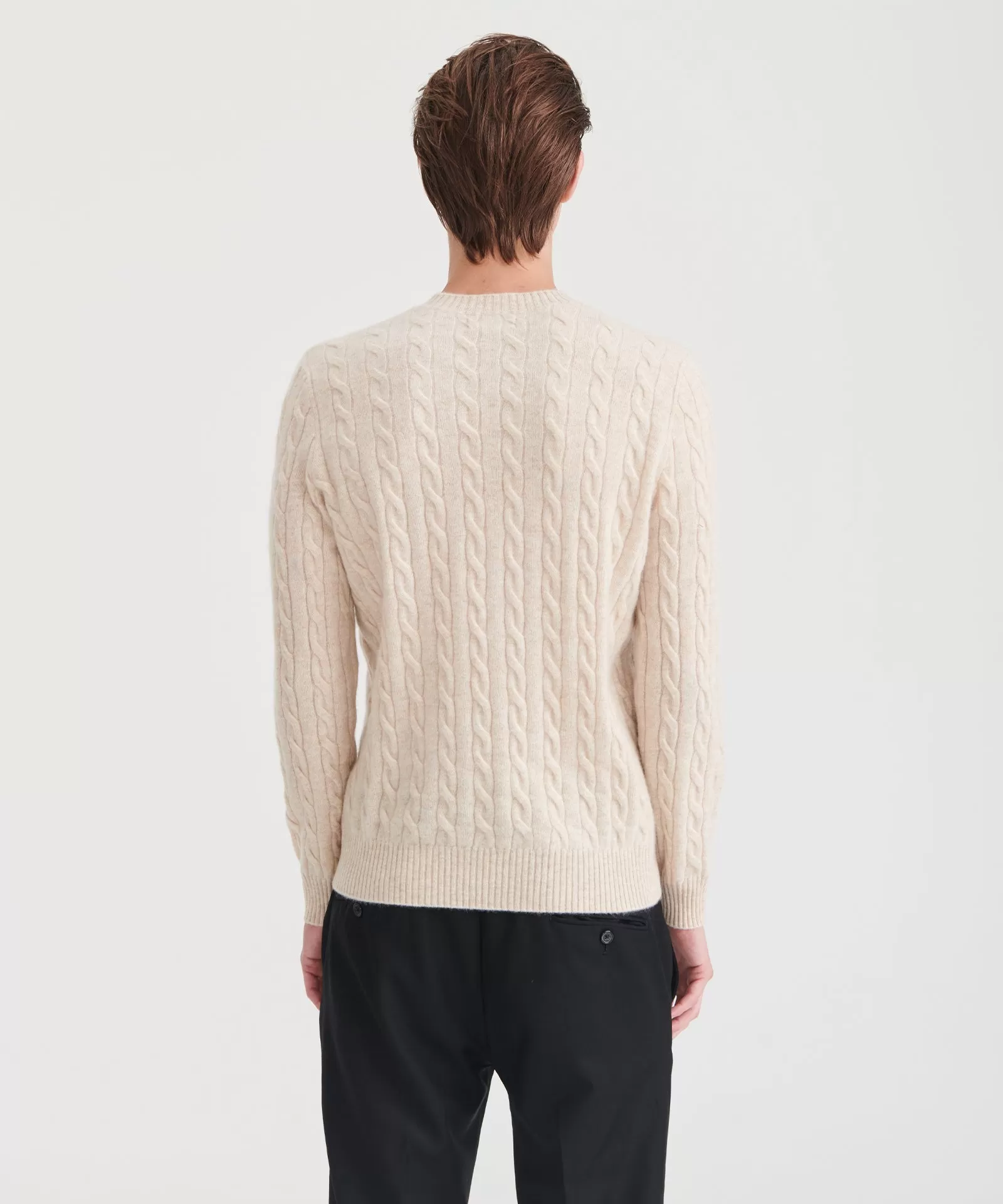 Cashmere Cable Knit Crewneck