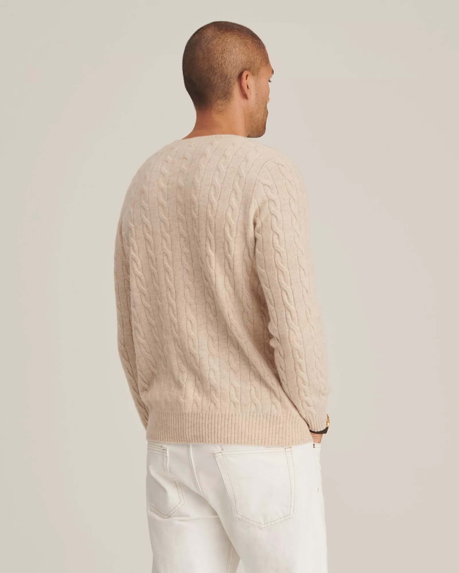 Cashmere Cable Knit Crewneck