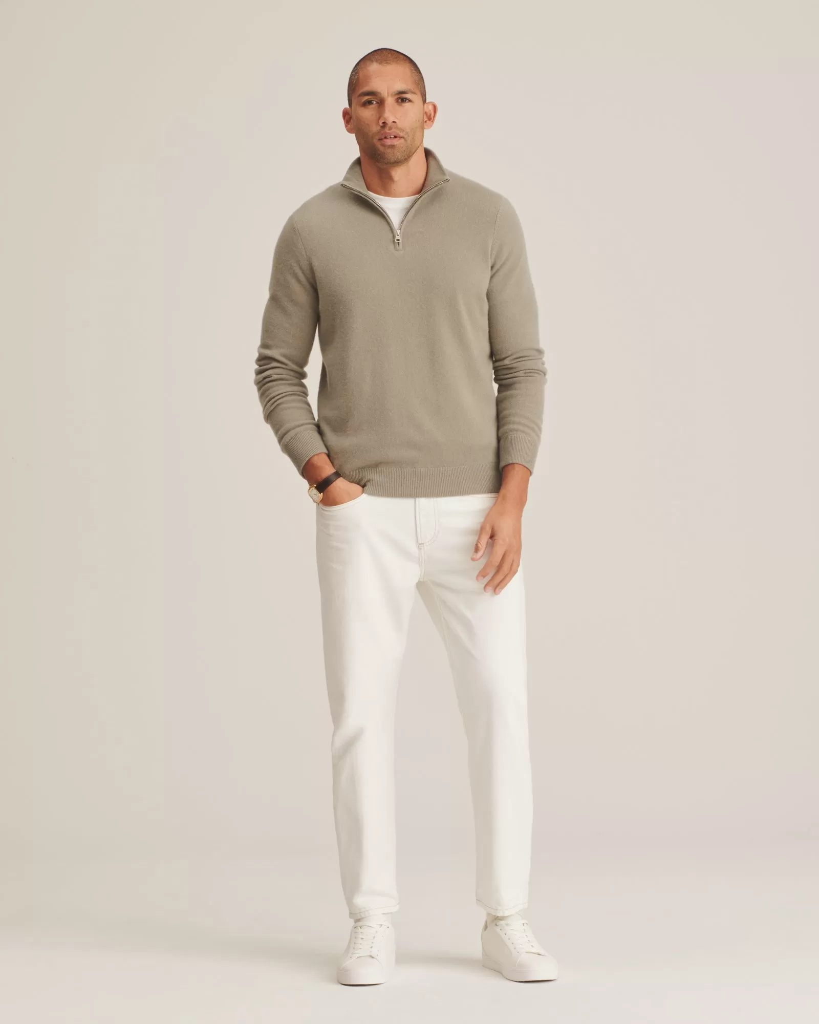 Cashmere Quarter Zip