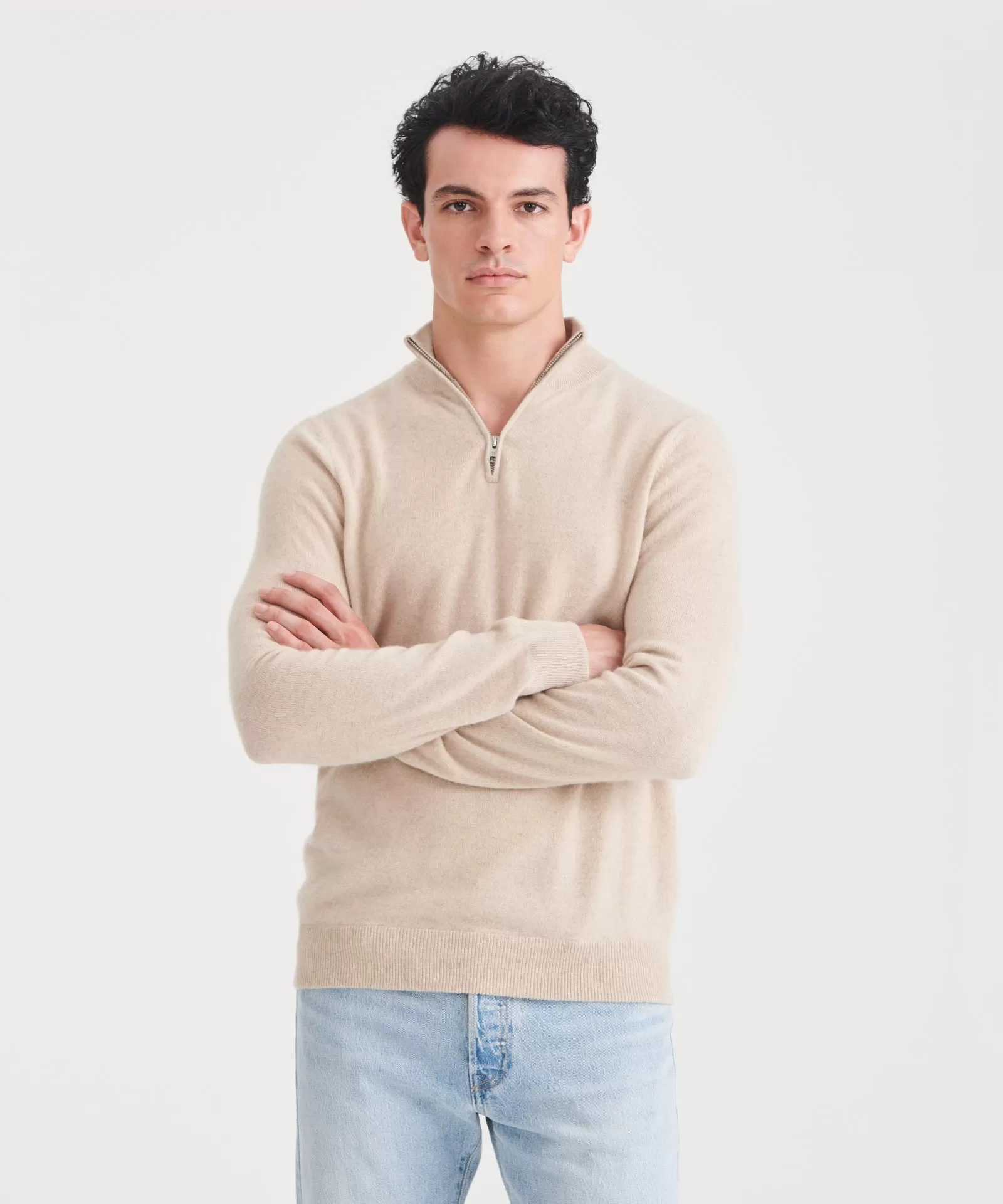 Cashmere Quarter Zip