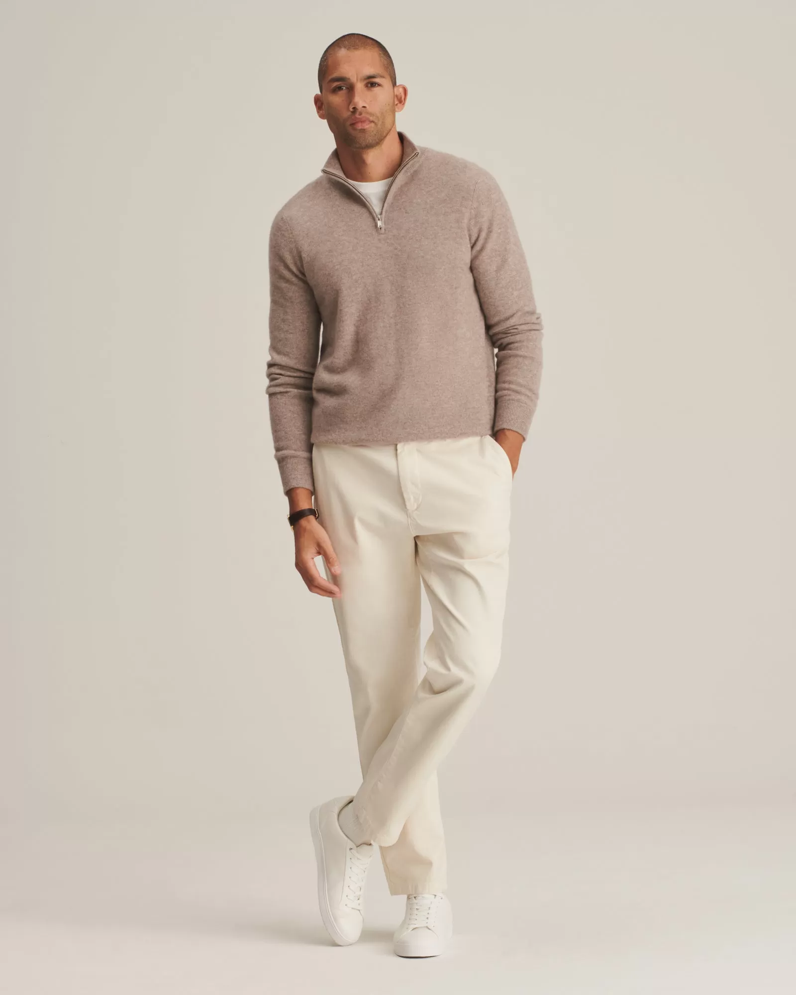 Cashmere Quarter Zip