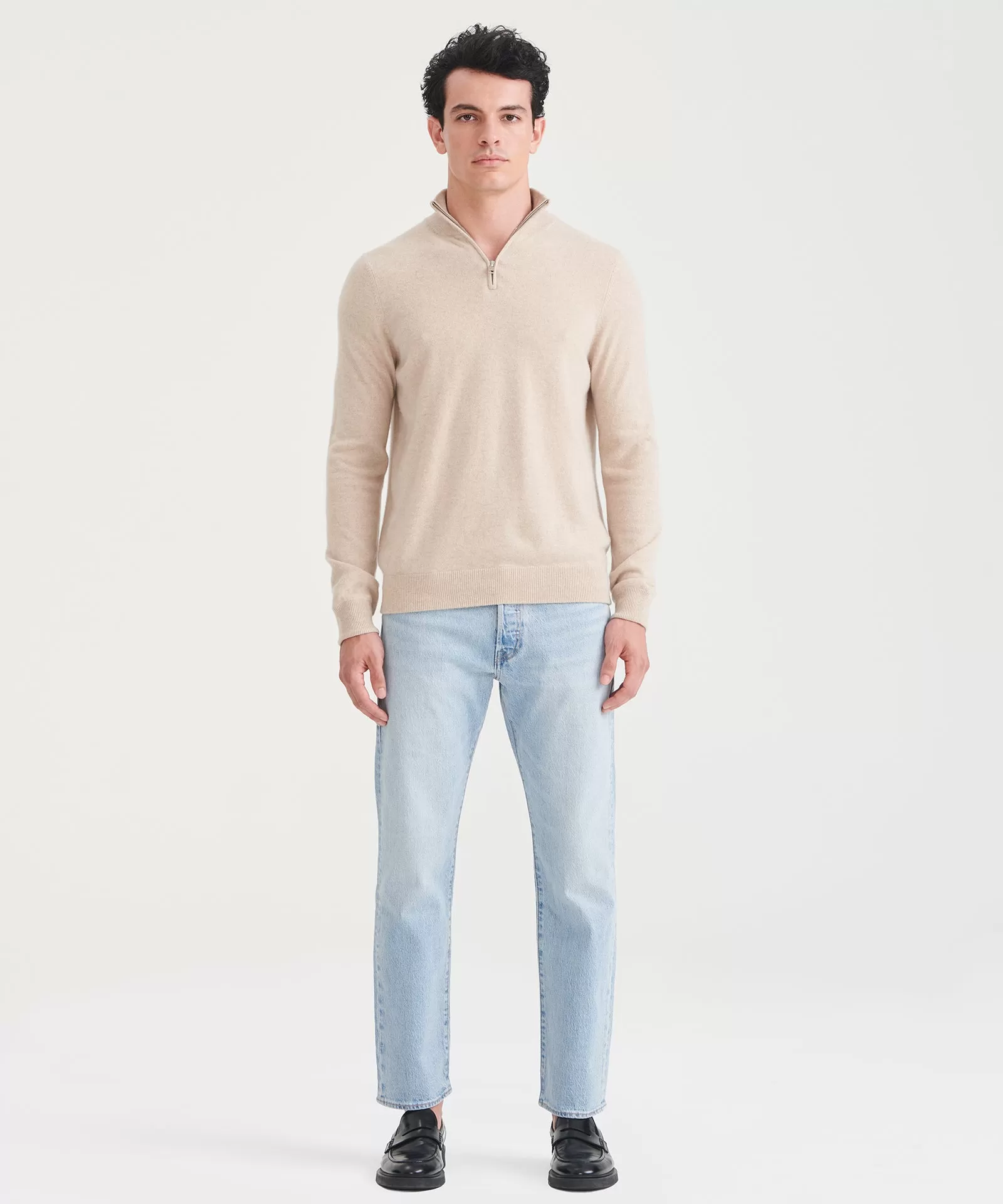 Cashmere Quarter Zip