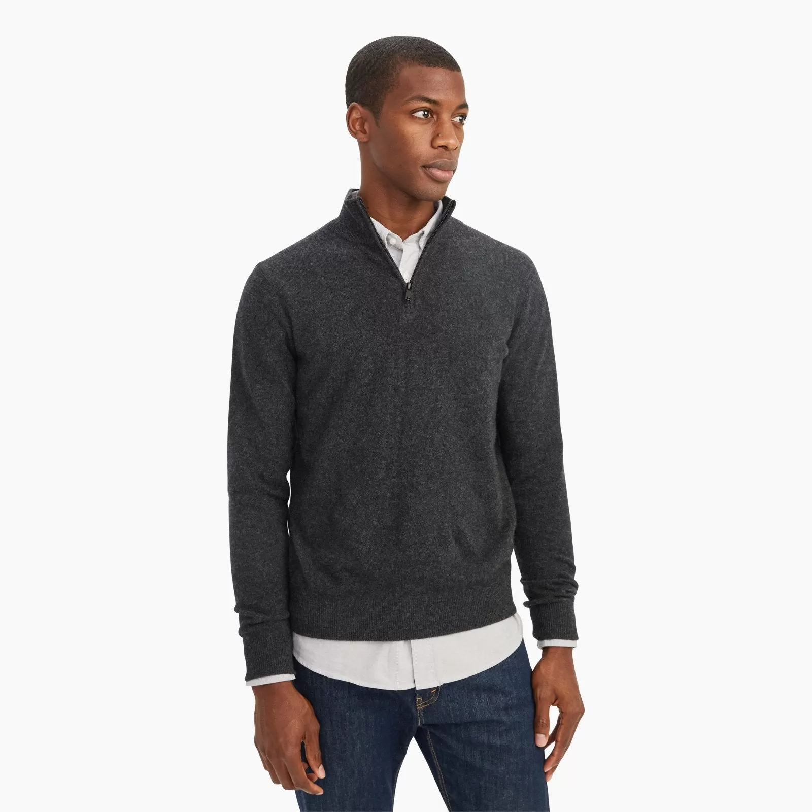 Cashmere Quarter Zip