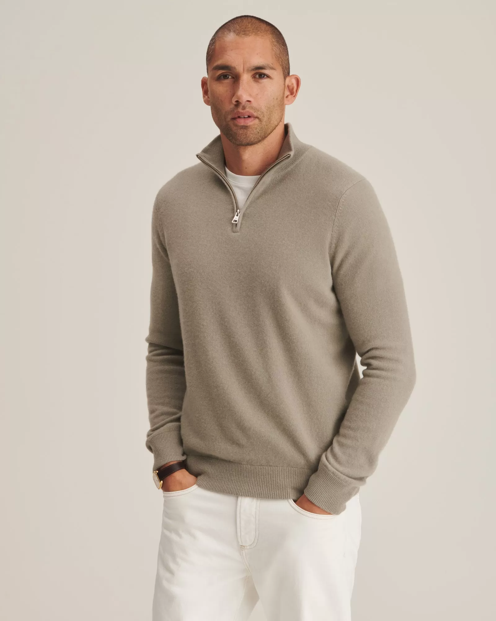 Cashmere Quarter Zip