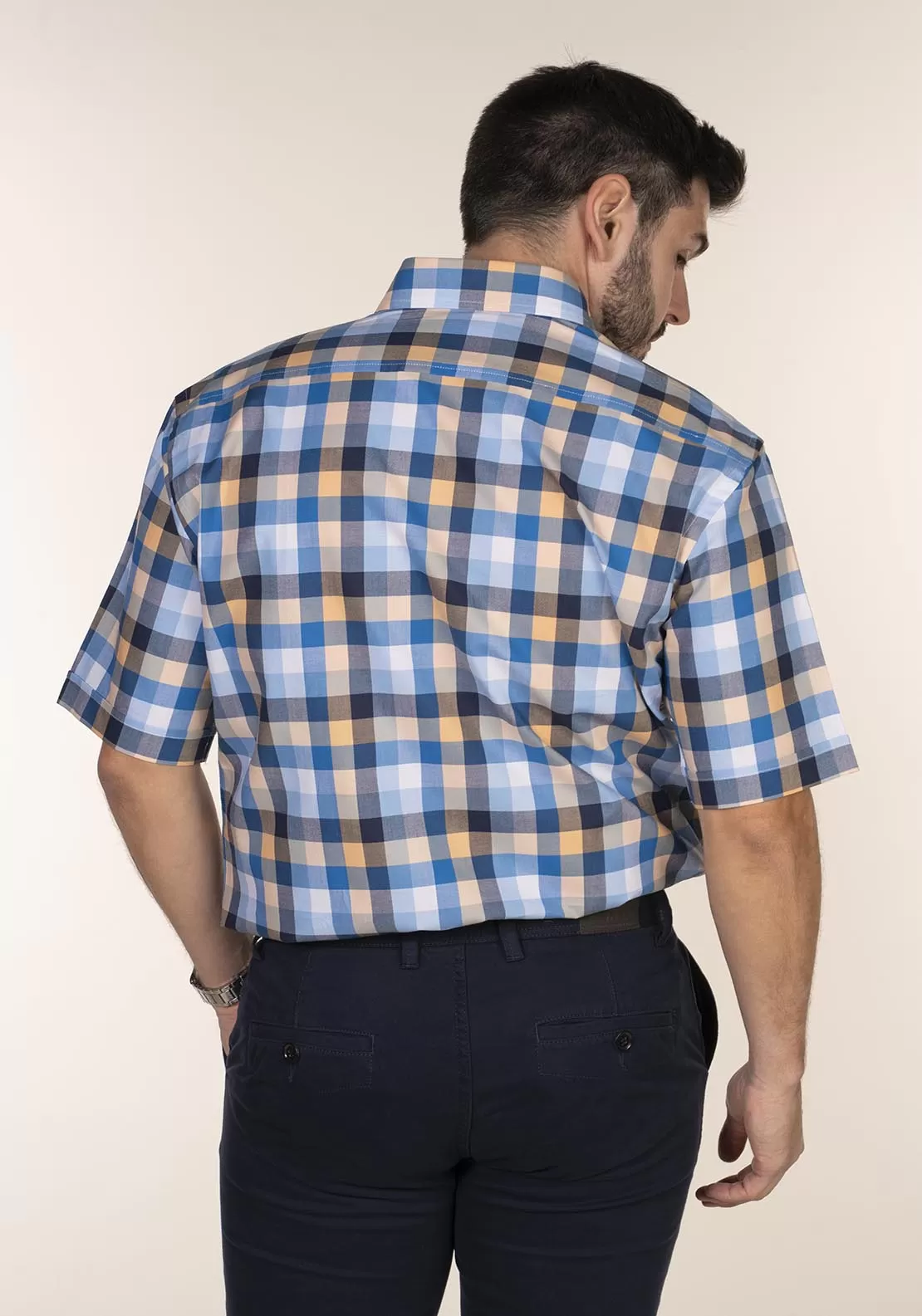 Casual Check Short Sleeve Shirt