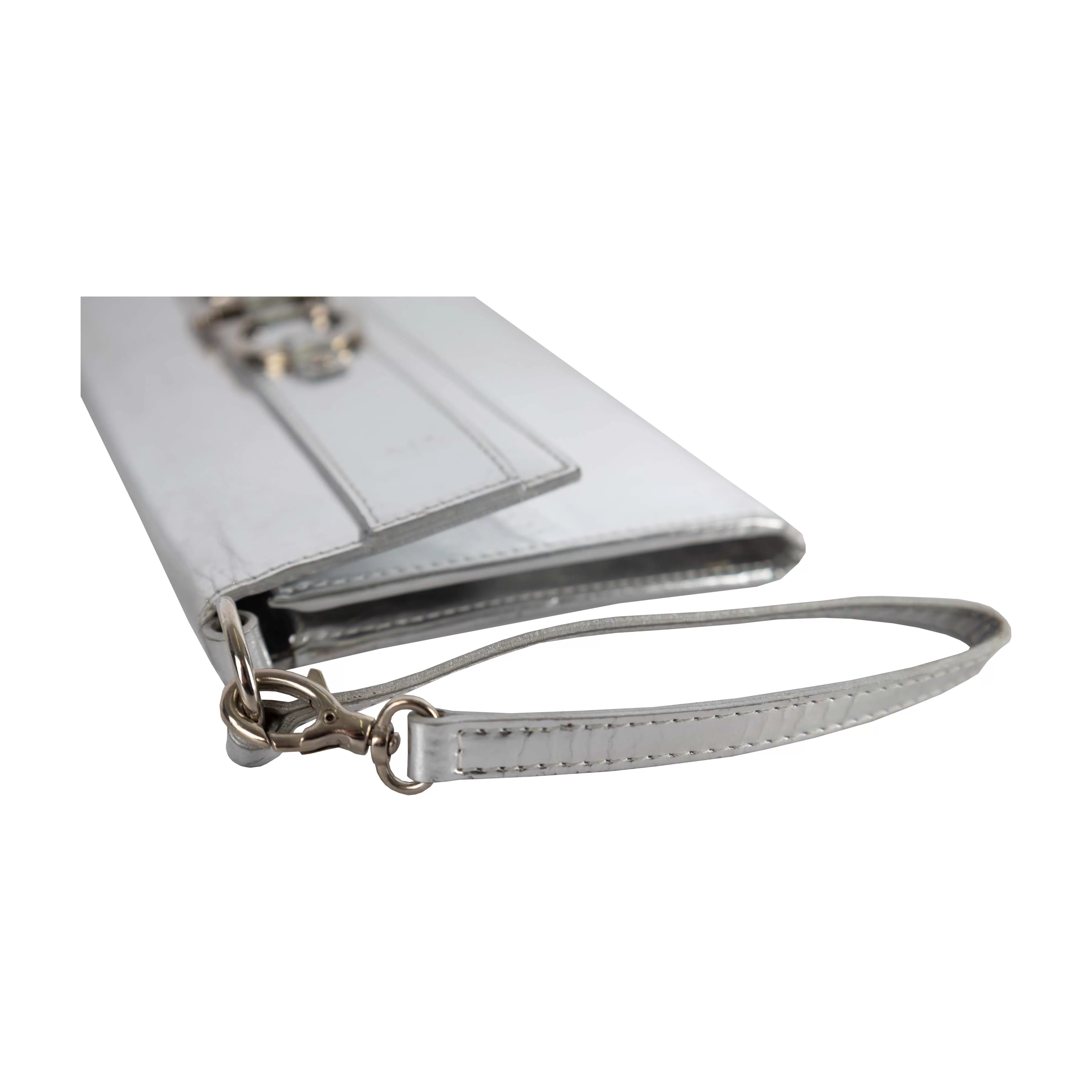 Christian Dior Metallic Silver Pochette - '00s