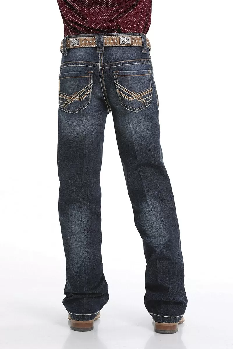 Cinch Western Jeans Boys Relaxed Stretch Tint Medium Wash