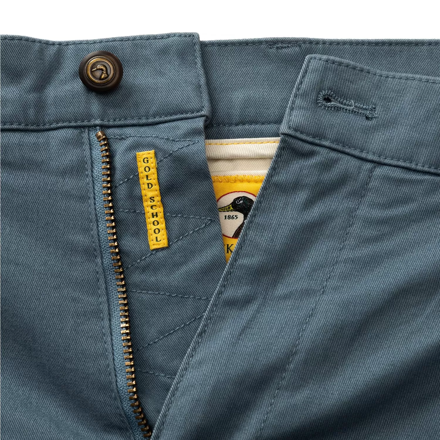 Classic Fit Gold School Chino - Vintage Blue