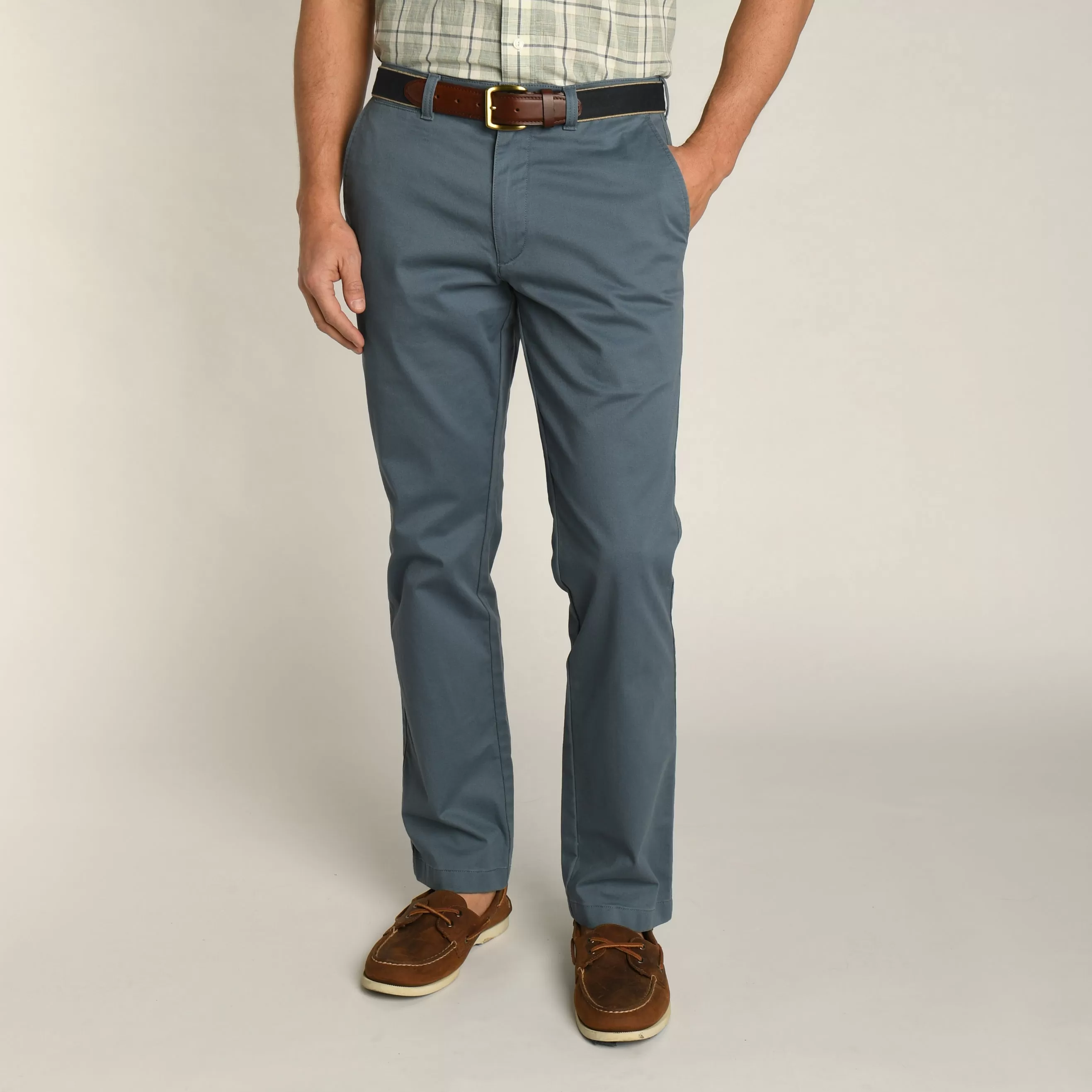 Classic Fit Gold School Chino - Vintage Blue