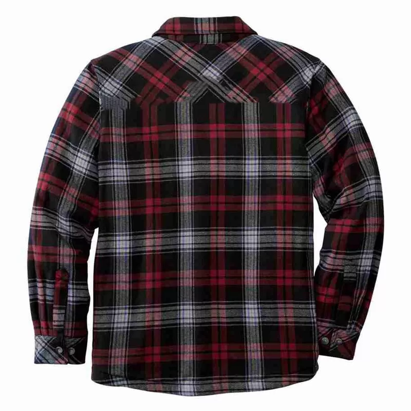 Classic Plaid Long Sleeved Loose Plush Shirt