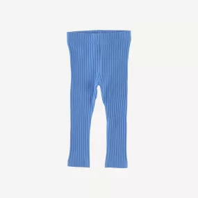 classic skinny legging | azure | organic cotton wide rib