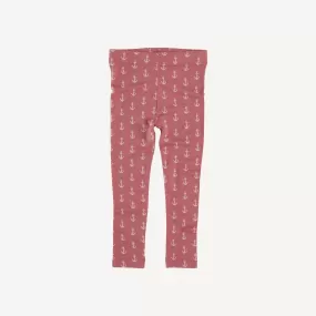 classic skinny legging | nautical red anchor | lenzing modal