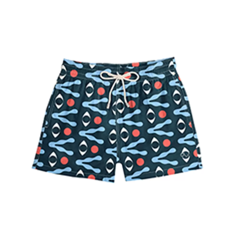 Classic Swim Shorts Petrol Eye x David Vanadia